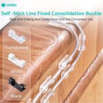 COTECi 82102-BK Self-Stick Line Fixed Consolidation Buckle - Μαύρο - Image 3