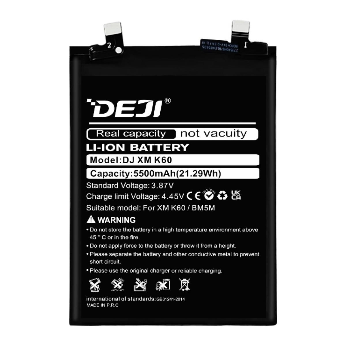 Συμβατή Μπαταρία BM5M Αντικατάστασης  για Xiaomi Redmi K60 - 5500 mAh